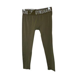 Gymshark Olive Green Womens High-Waist Leggings Size S